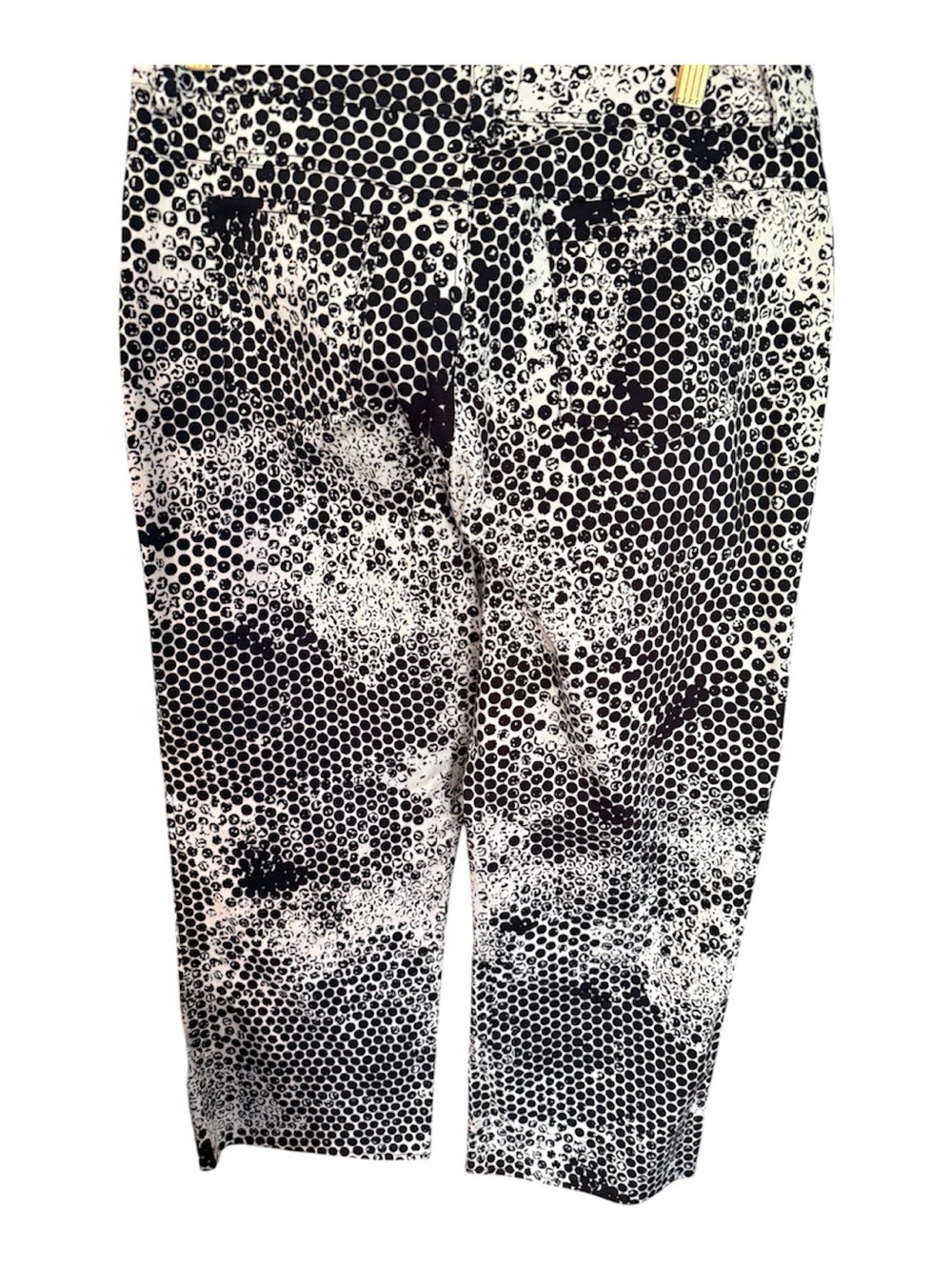 Biacci geo print  Black & White Patterned Capri Pants Sz. 12 NWOT Y2K - Picture 3 of 5